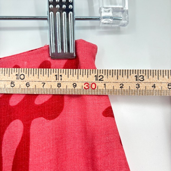 Hyacinth House Cozumel Pink Red Coral Reef Print Fringe Hem Midi Skirt XXS - Picture 14 of 16